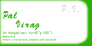 pal virag business card